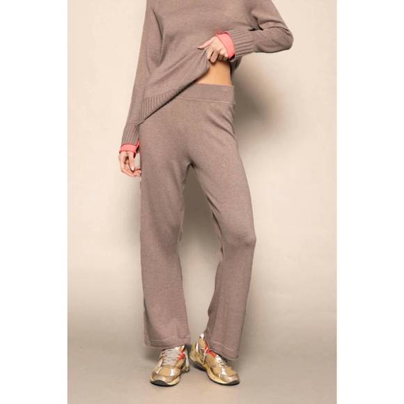 NEW LISA TODD love front pants in mink brown